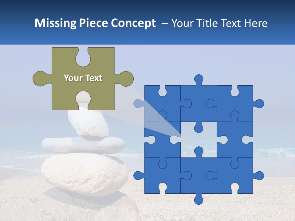 Sunrise Caucasian Wave PowerPoint Template