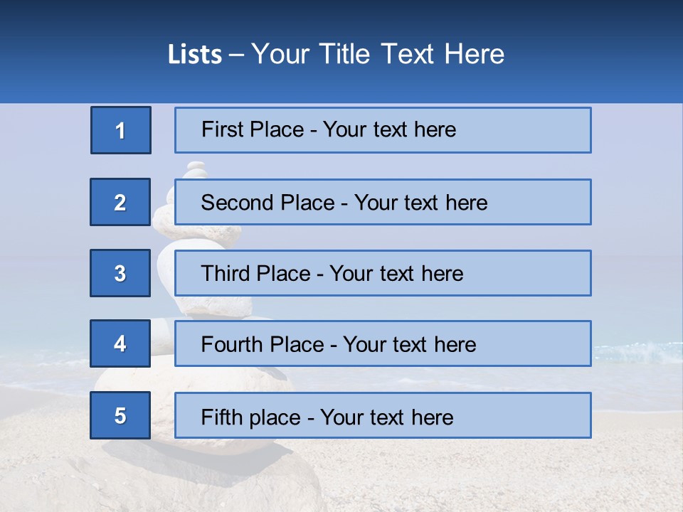 Sunrise Caucasian Wave PowerPoint Template