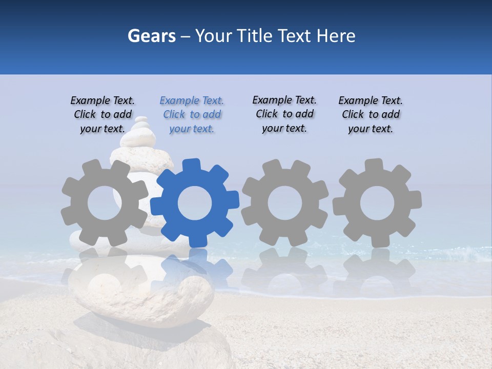 Sunrise Caucasian Wave PowerPoint Template