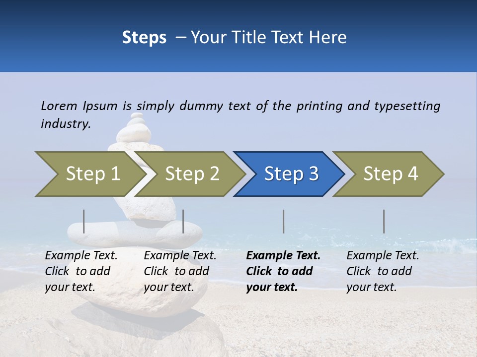 Sunrise Caucasian Wave PowerPoint Template
