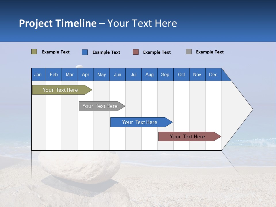 Sunrise Caucasian Wave PowerPoint Template