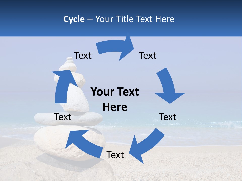 Sunrise Caucasian Wave PowerPoint Template