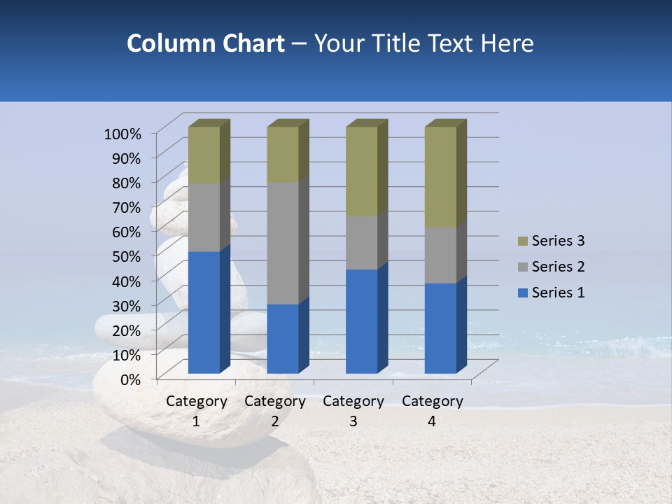 Sunrise Caucasian Wave PowerPoint Template