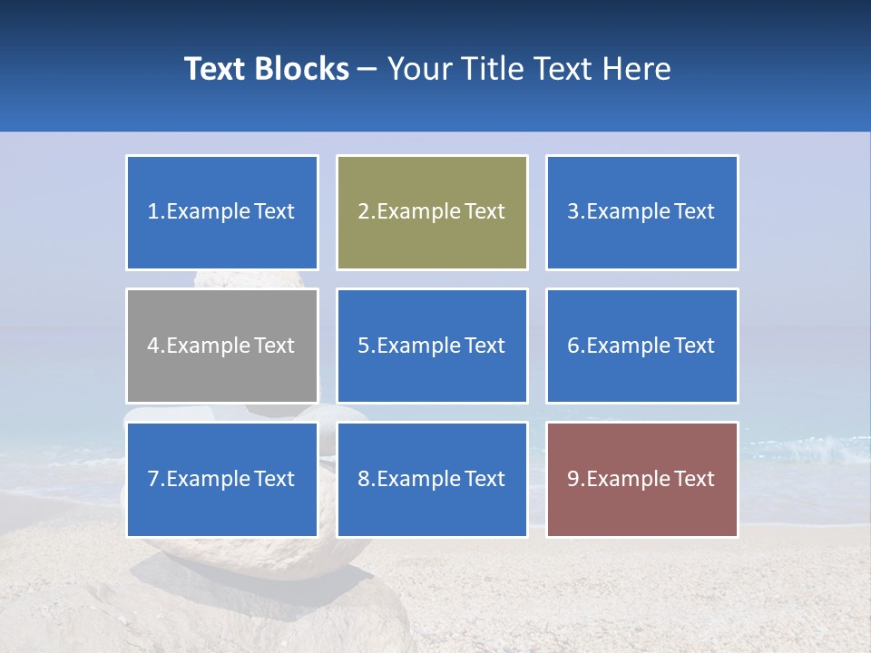 Sunrise Caucasian Wave PowerPoint Template