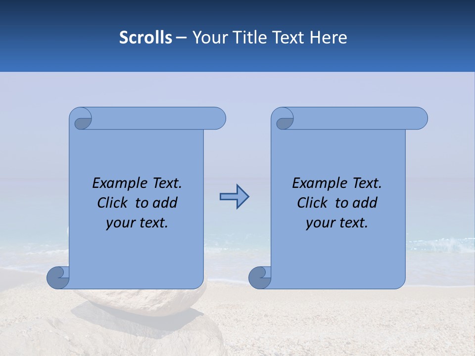 Sunrise Caucasian Wave PowerPoint Template