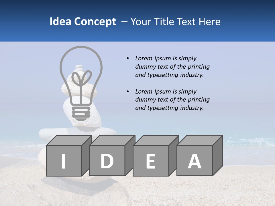 Sunrise Caucasian Wave PowerPoint Template