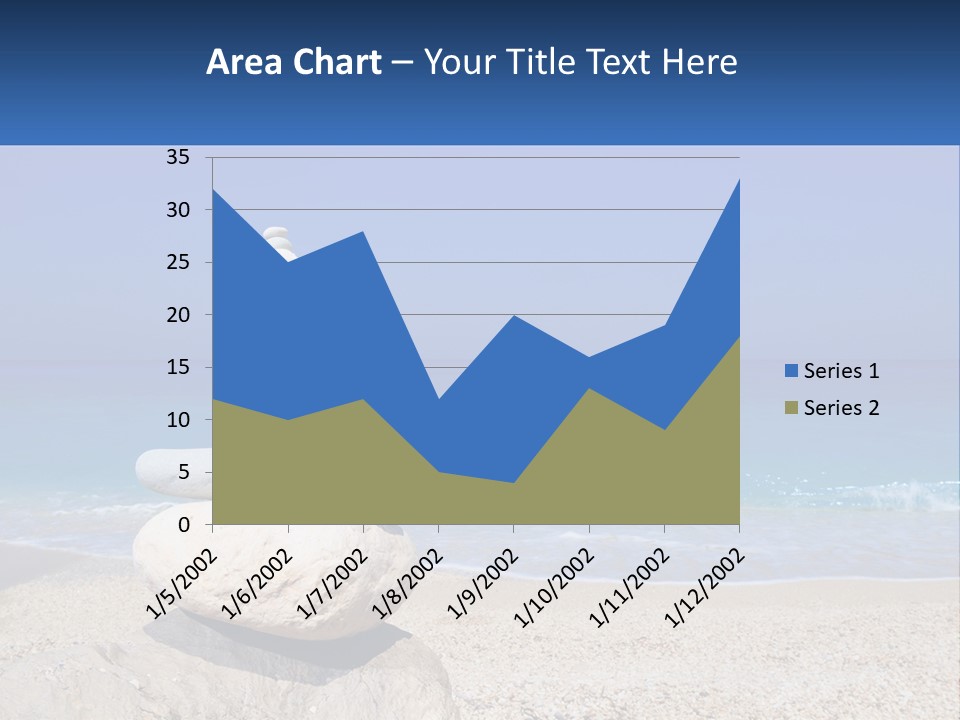 Sunrise Caucasian Wave PowerPoint Template