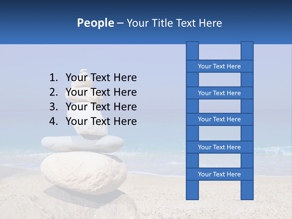 Sunrise Caucasian Wave PowerPoint Template