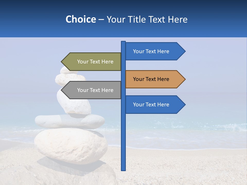 Sunrise Caucasian Wave PowerPoint Template