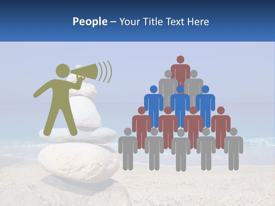 Sunrise Caucasian Wave PowerPoint Template