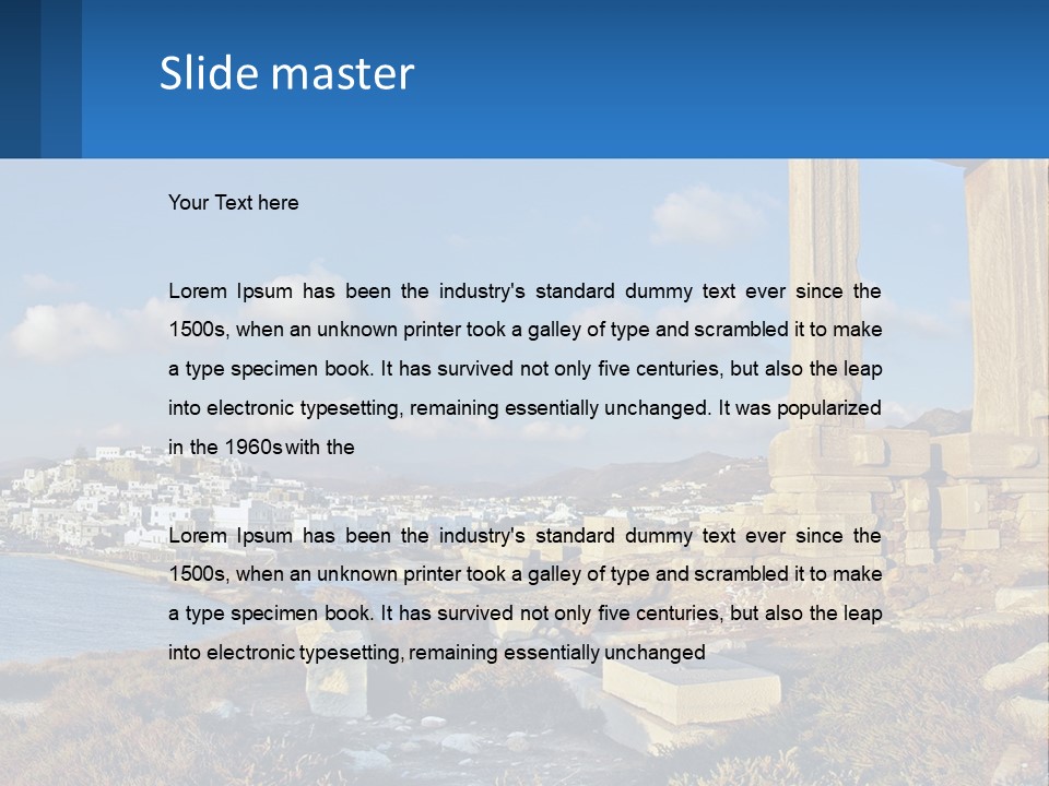 Ocean Sand Beach PowerPoint Template