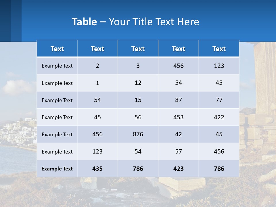 Ocean Sand Beach PowerPoint Template