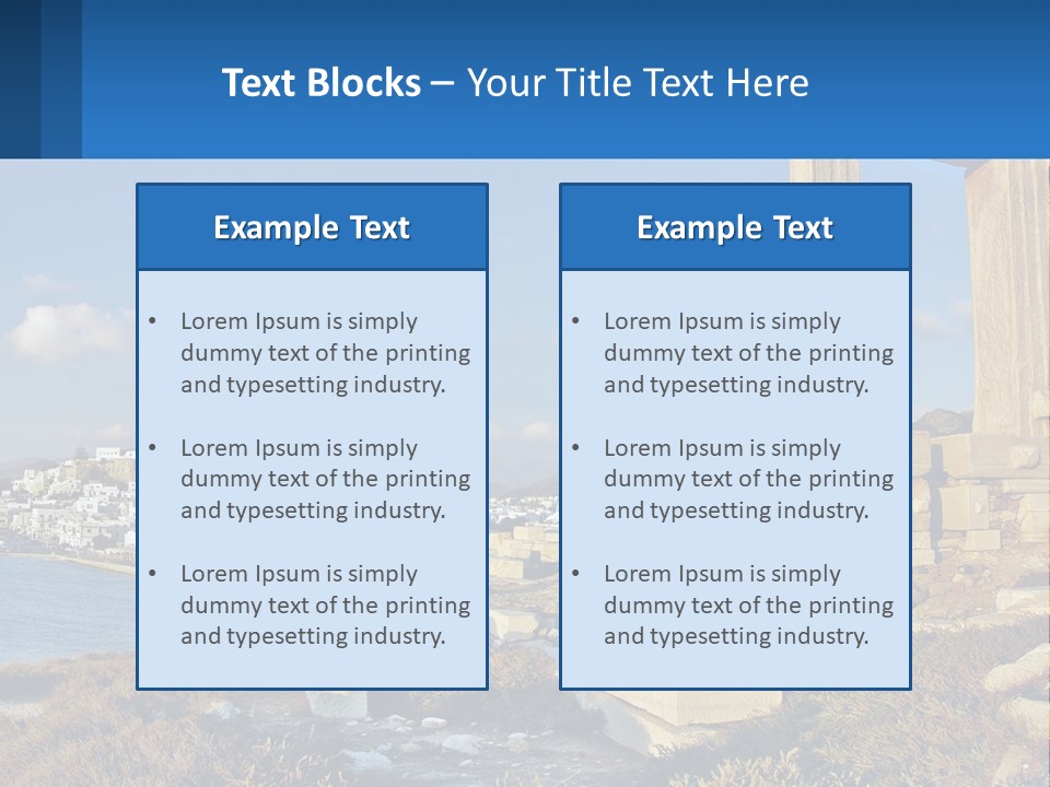 Ocean Sand Beach PowerPoint Template