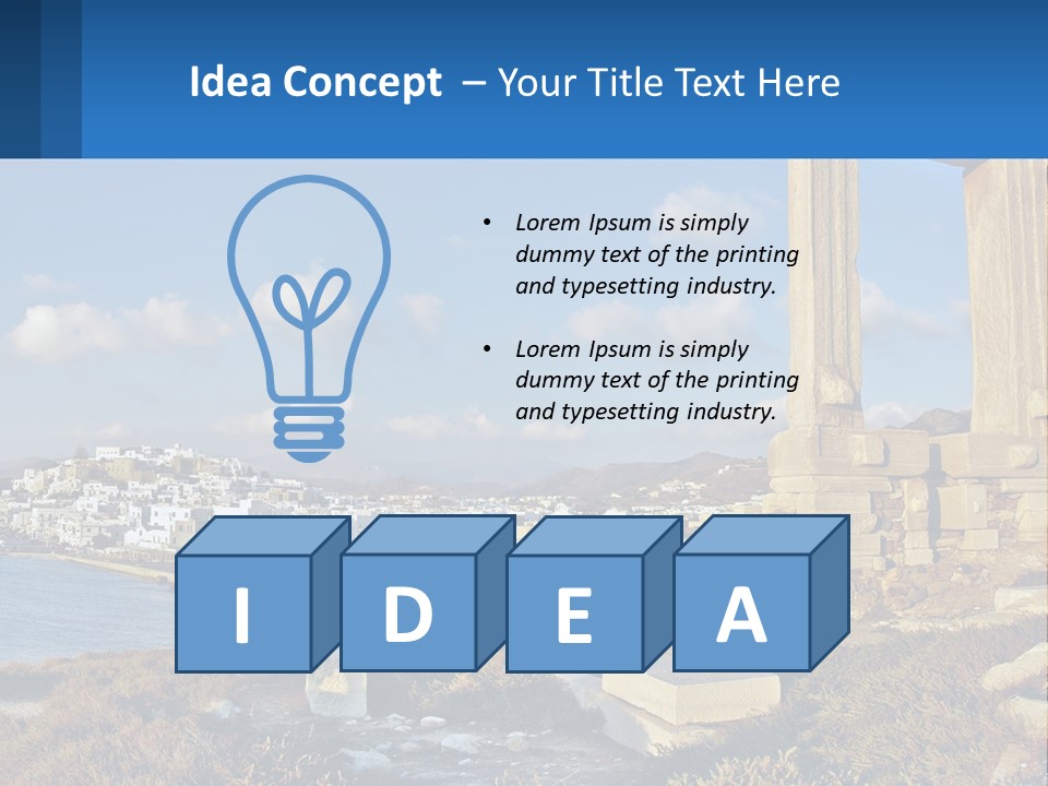 Ocean Sand Beach PowerPoint Template