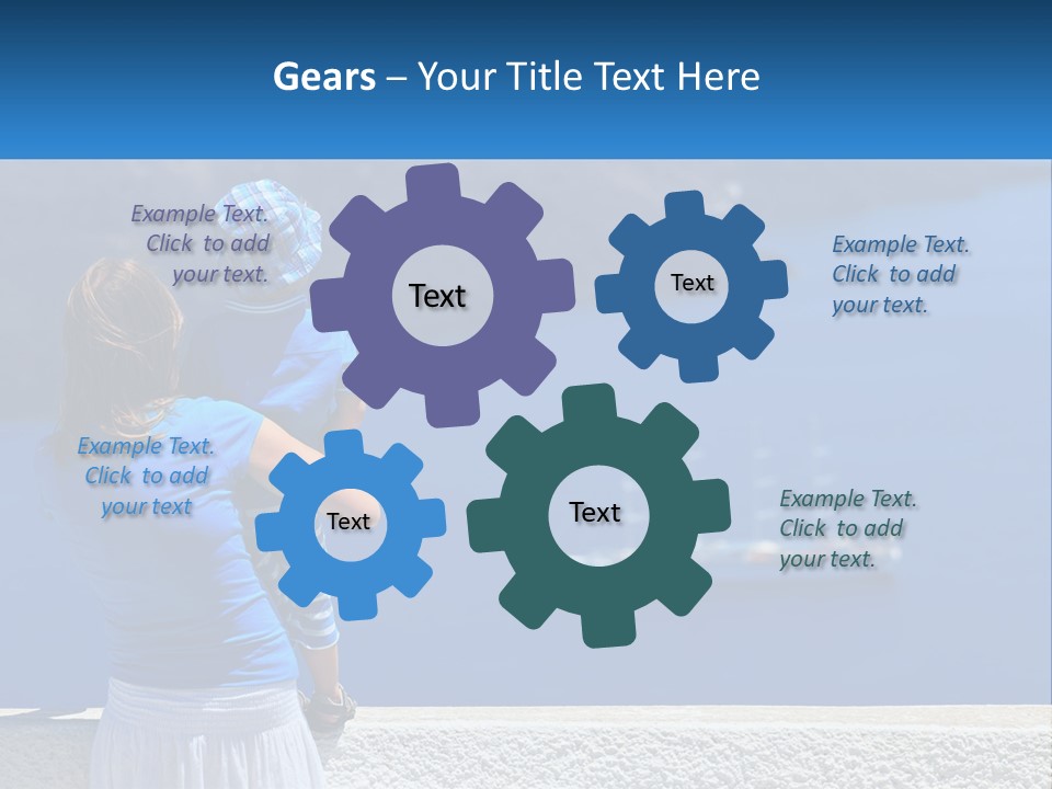 Wellness Old Woman PowerPoint Template