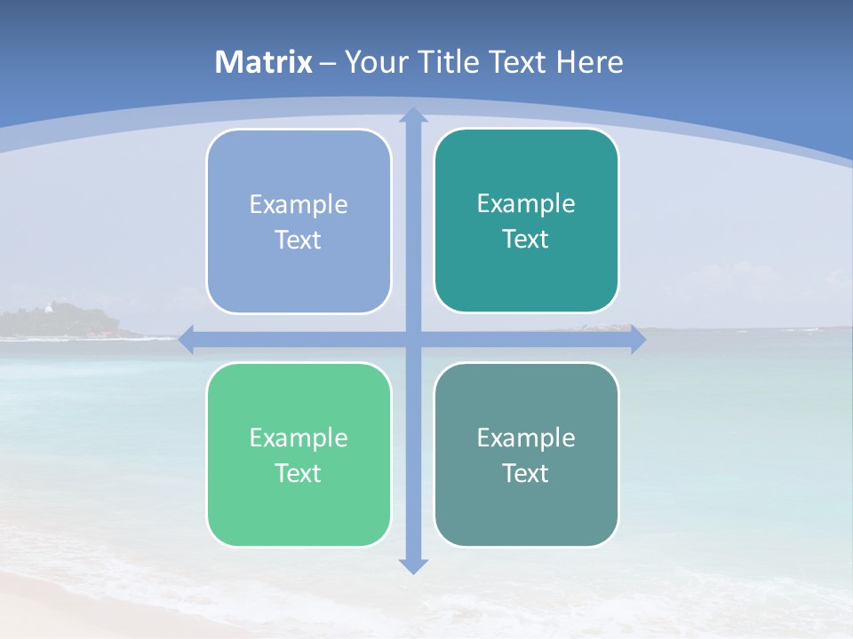 Beach Coast Mother PowerPoint Template