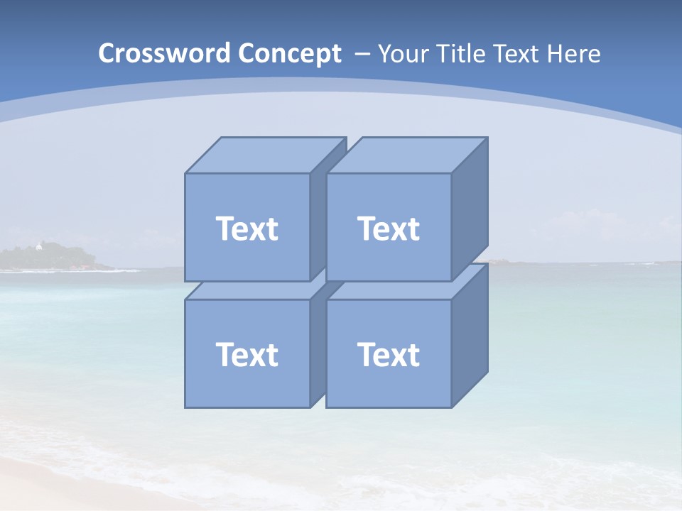 Beach Coast Mother PowerPoint Template