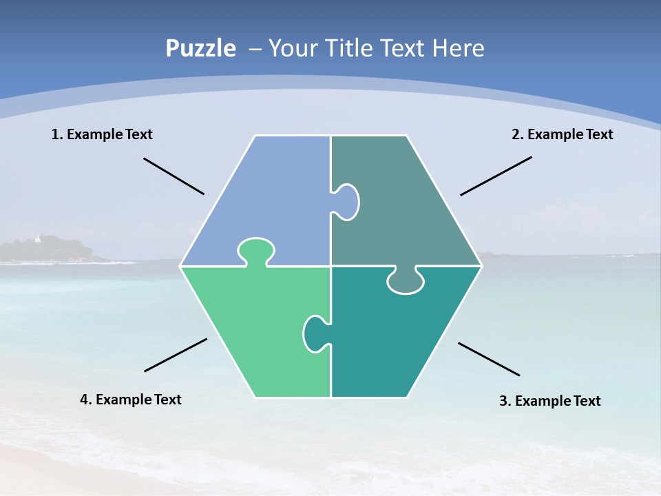 Beach Coast Mother PowerPoint Template