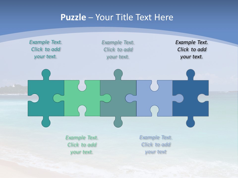 Beach Coast Mother PowerPoint Template