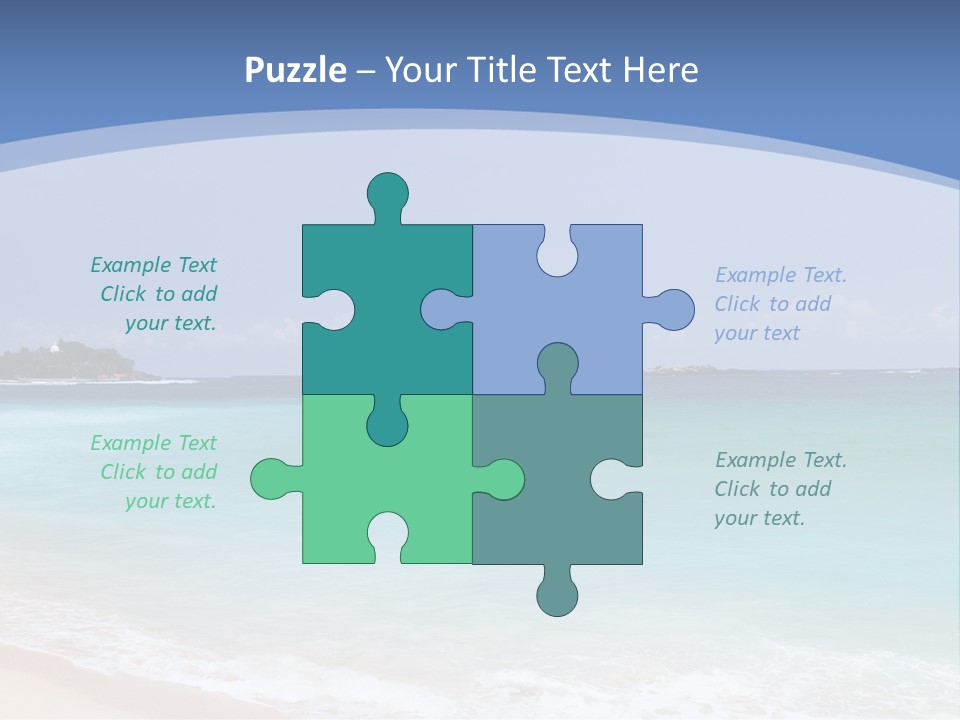 Beach Coast Mother PowerPoint Template