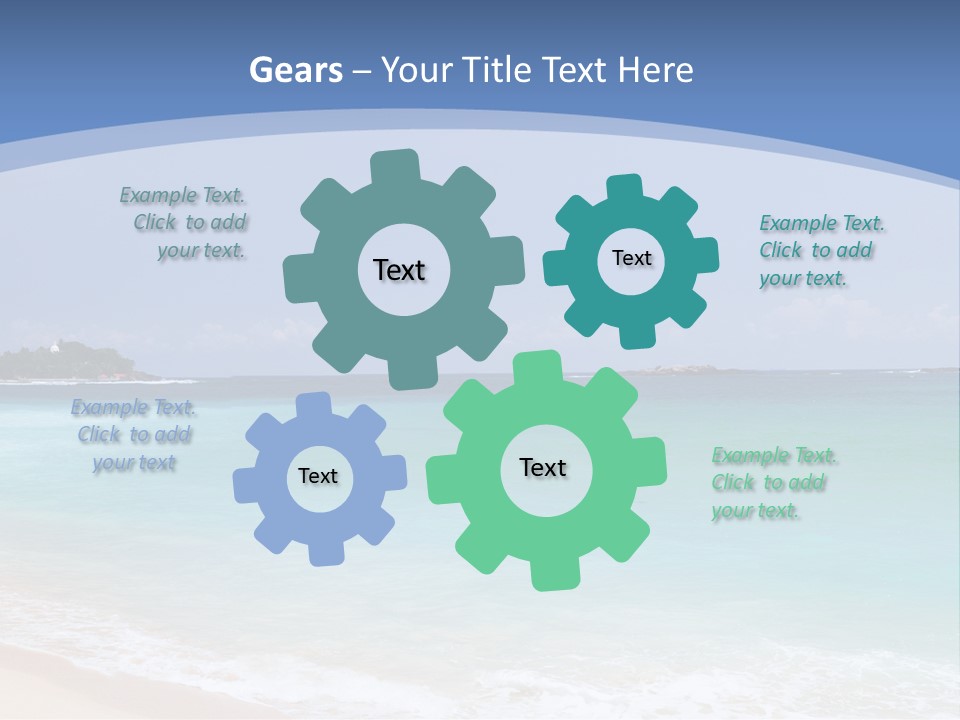 Beach Coast Mother PowerPoint Template