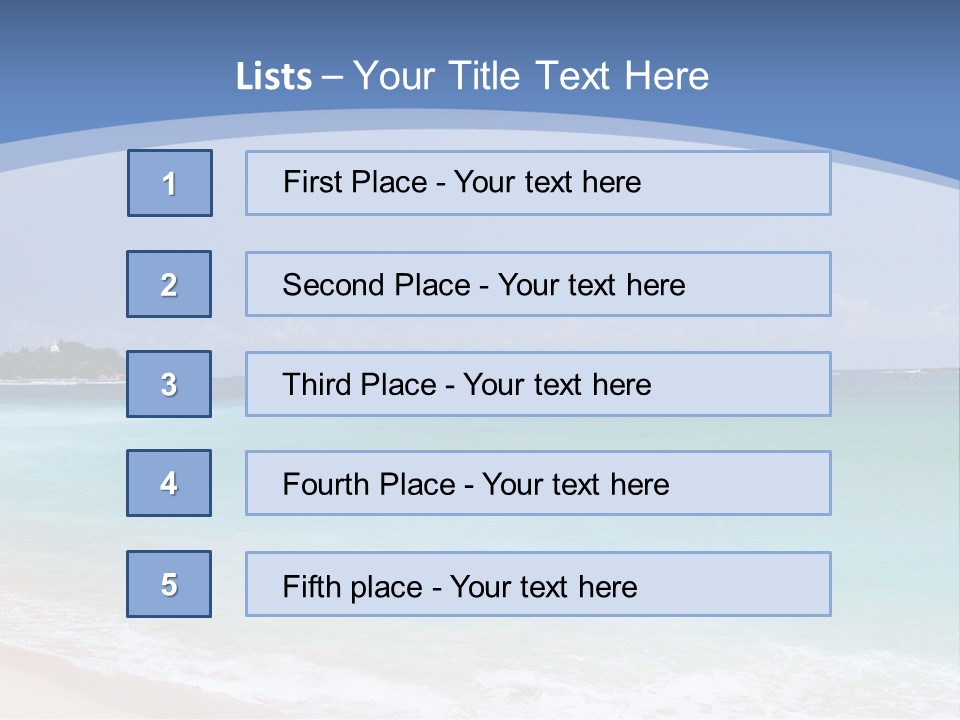 Beach Coast Mother PowerPoint Template