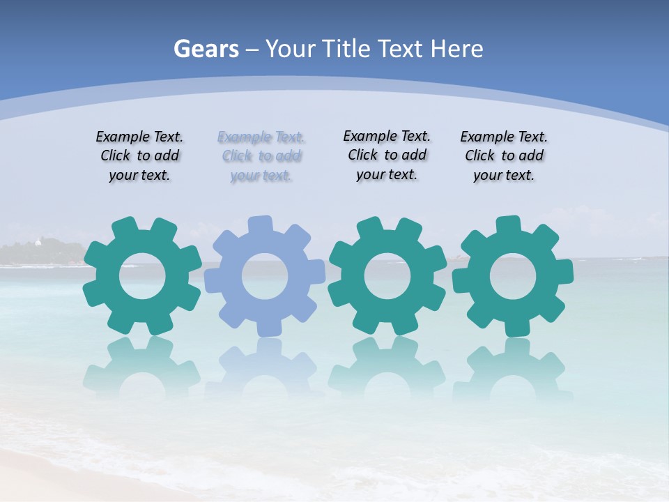 Beach Coast Mother PowerPoint Template