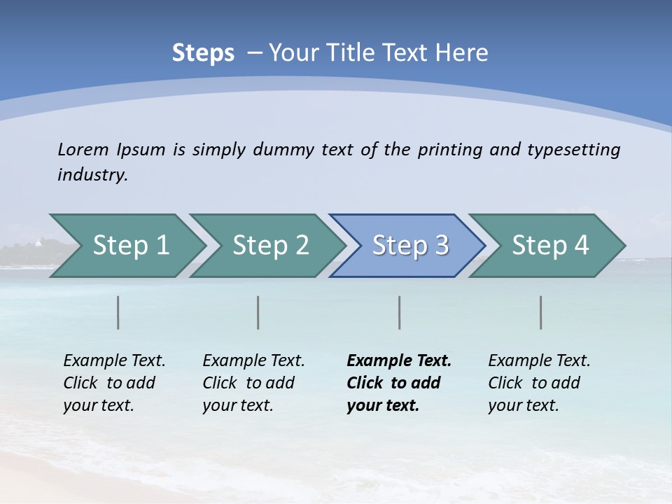 Beach Coast Mother PowerPoint Template