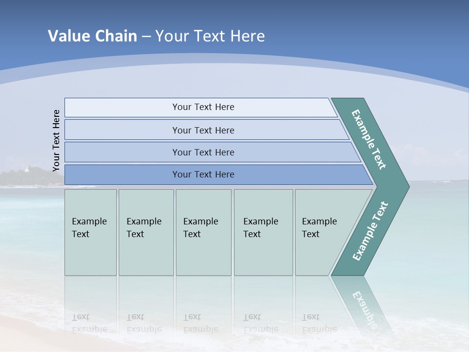 Beach Coast Mother PowerPoint Template
