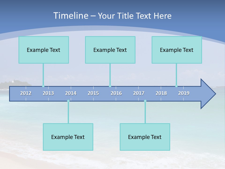 Beach Coast Mother PowerPoint Template