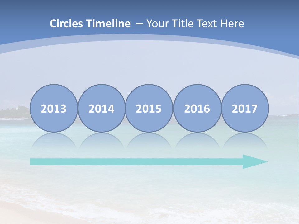 Beach Coast Mother PowerPoint Template