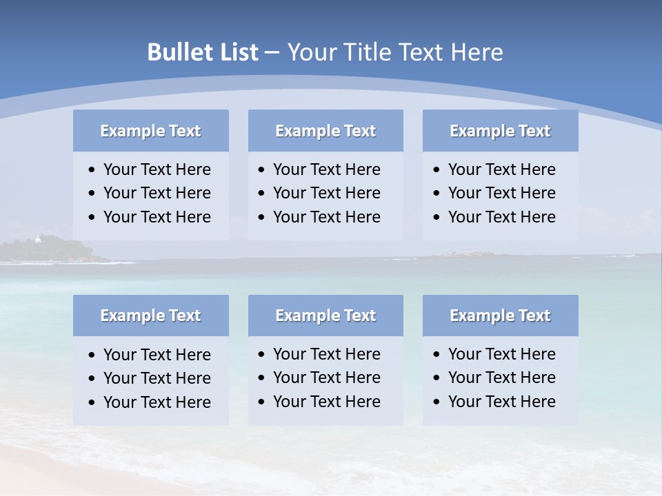 Beach Coast Mother PowerPoint Template