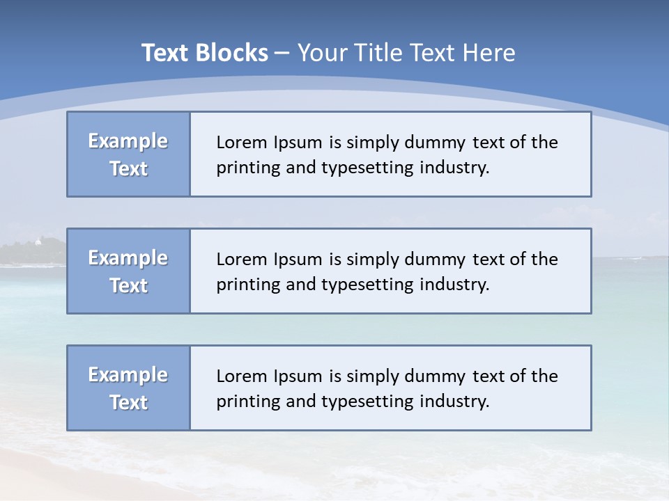 Beach Coast Mother PowerPoint Template