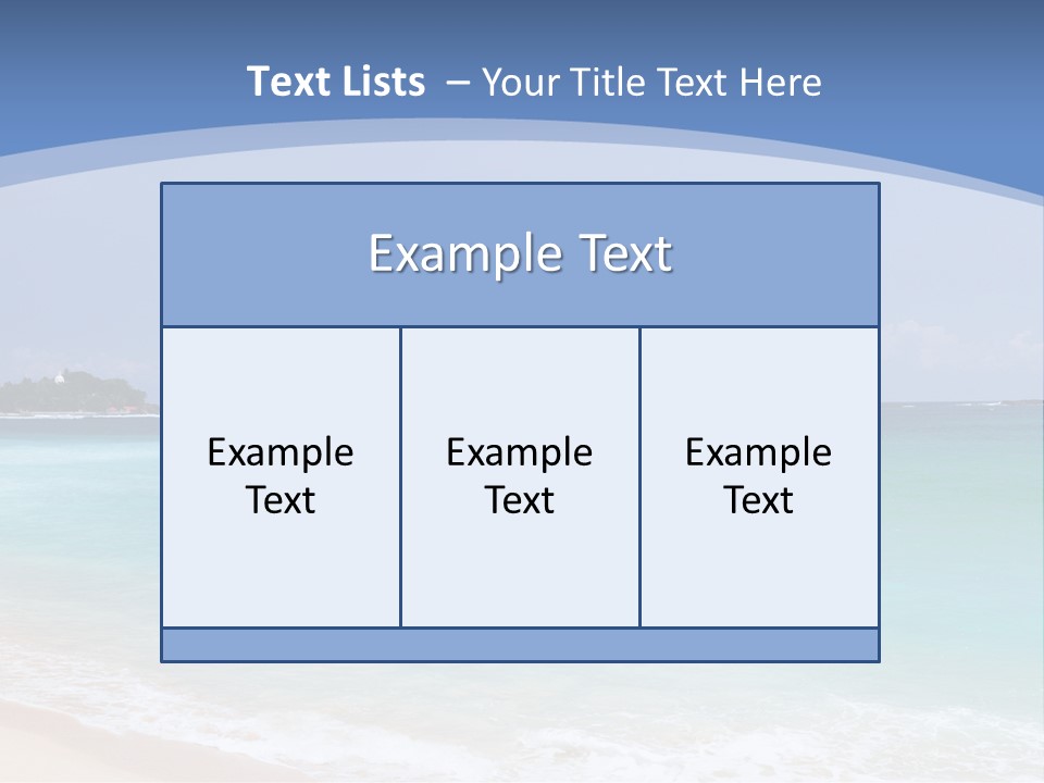 Beach Coast Mother PowerPoint Template