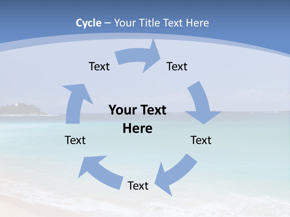 Beach Coast Mother PowerPoint Template