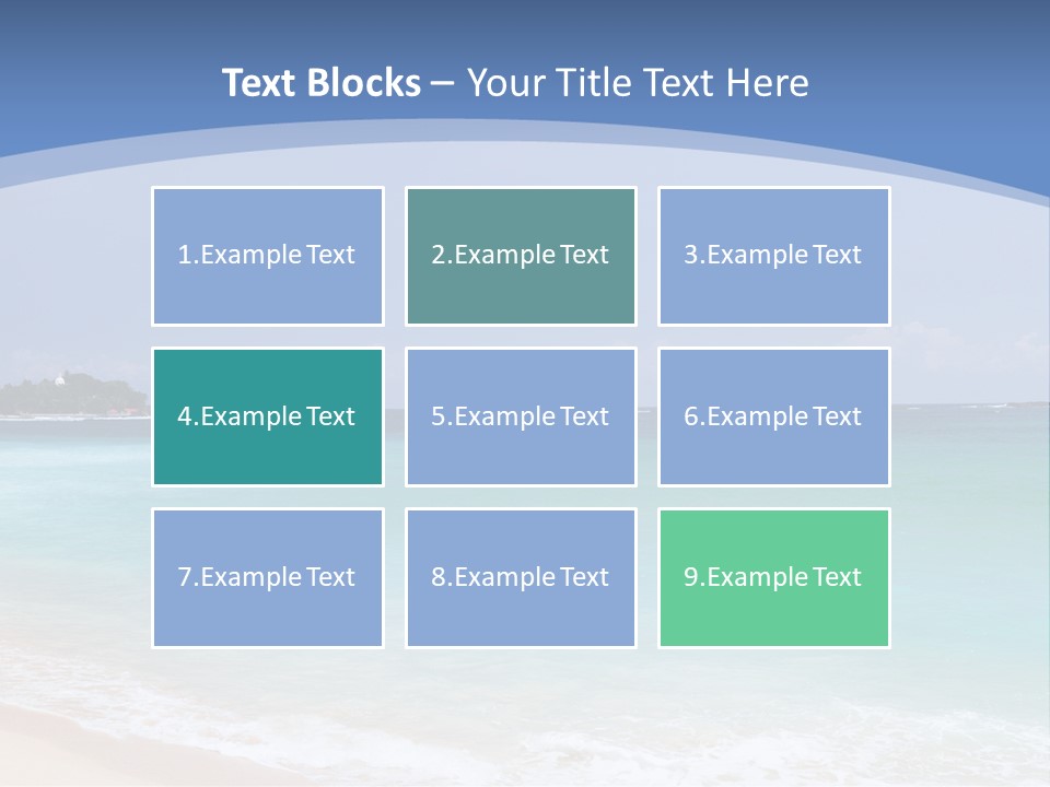 Beach Coast Mother PowerPoint Template