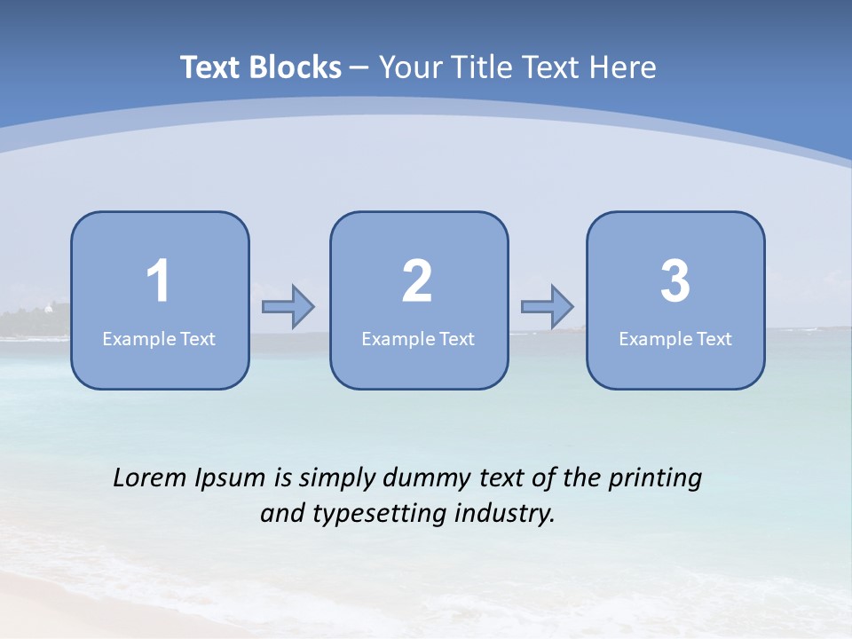 Beach Coast Mother PowerPoint Template