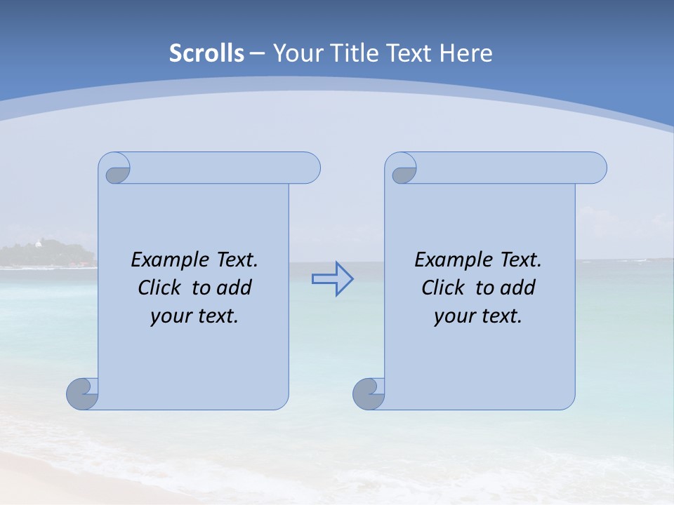 Beach Coast Mother PowerPoint Template