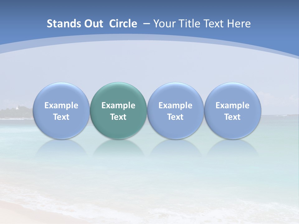 Beach Coast Mother PowerPoint Template