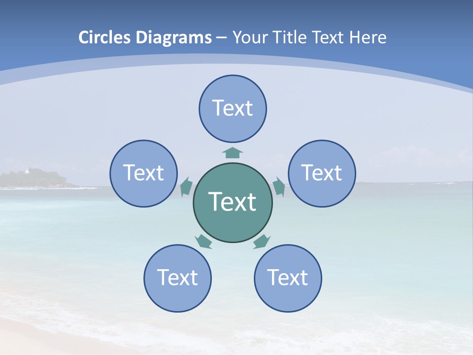 Beach Coast Mother PowerPoint Template