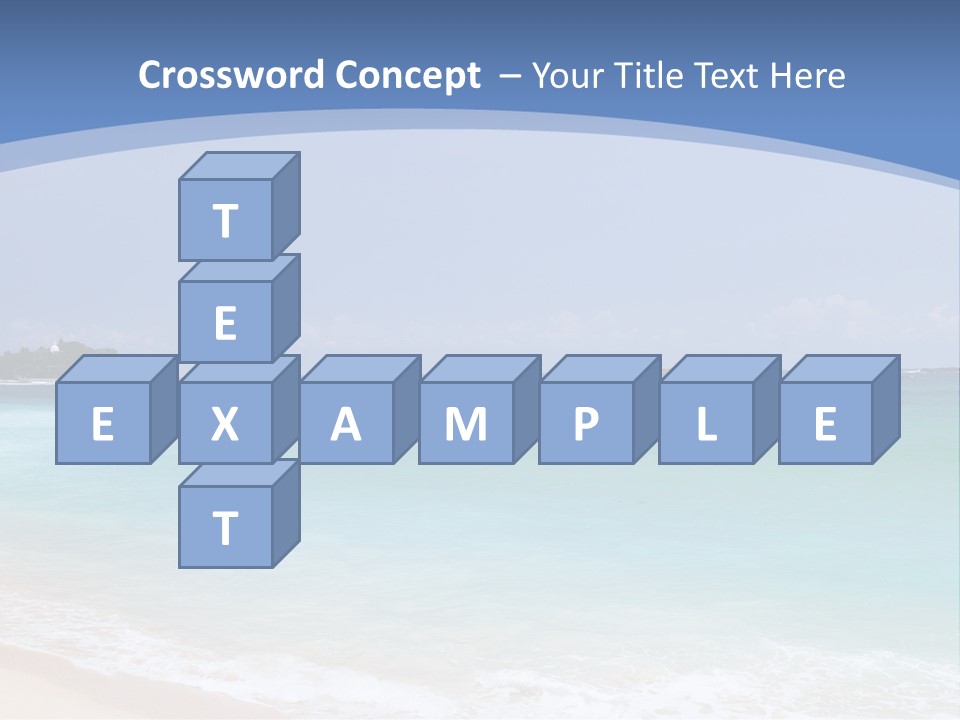 Beach Coast Mother PowerPoint Template