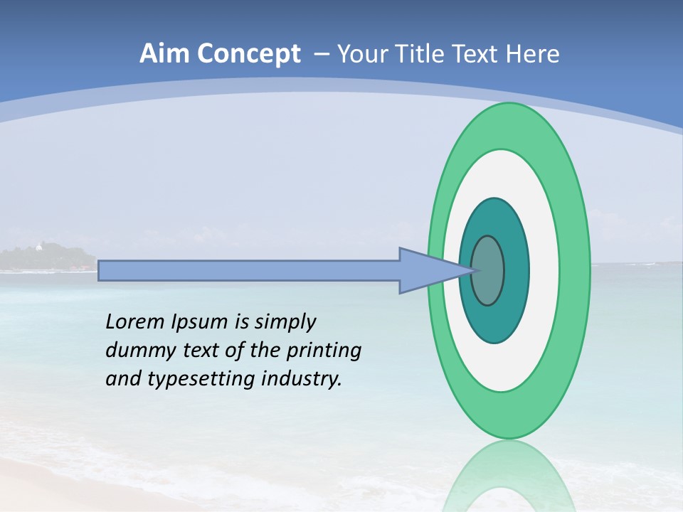 Beach Coast Mother PowerPoint Template