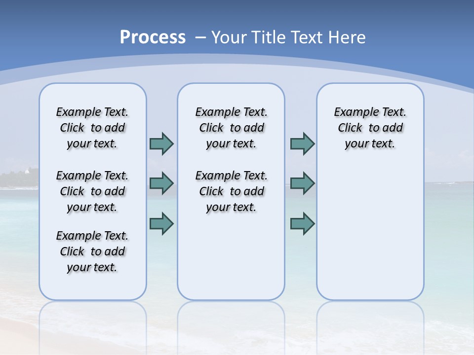 Beach Coast Mother PowerPoint Template