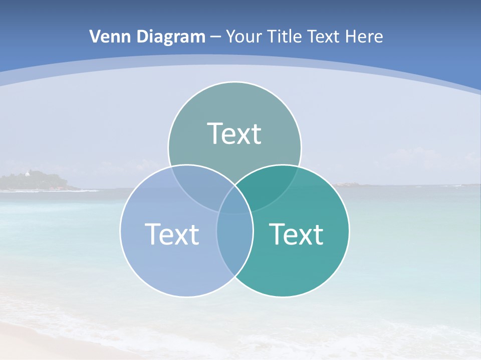 Beach Coast Mother PowerPoint Template