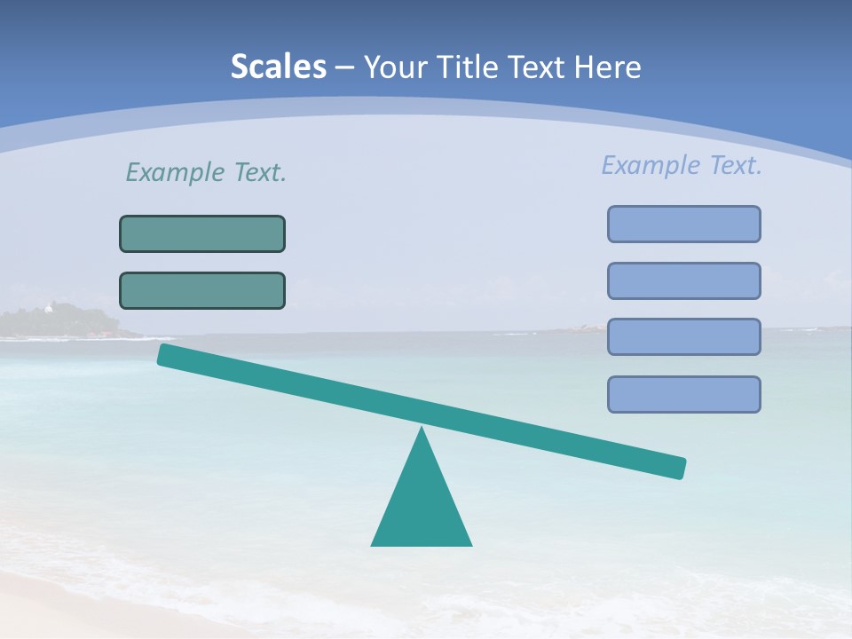 Beach Coast Mother PowerPoint Template