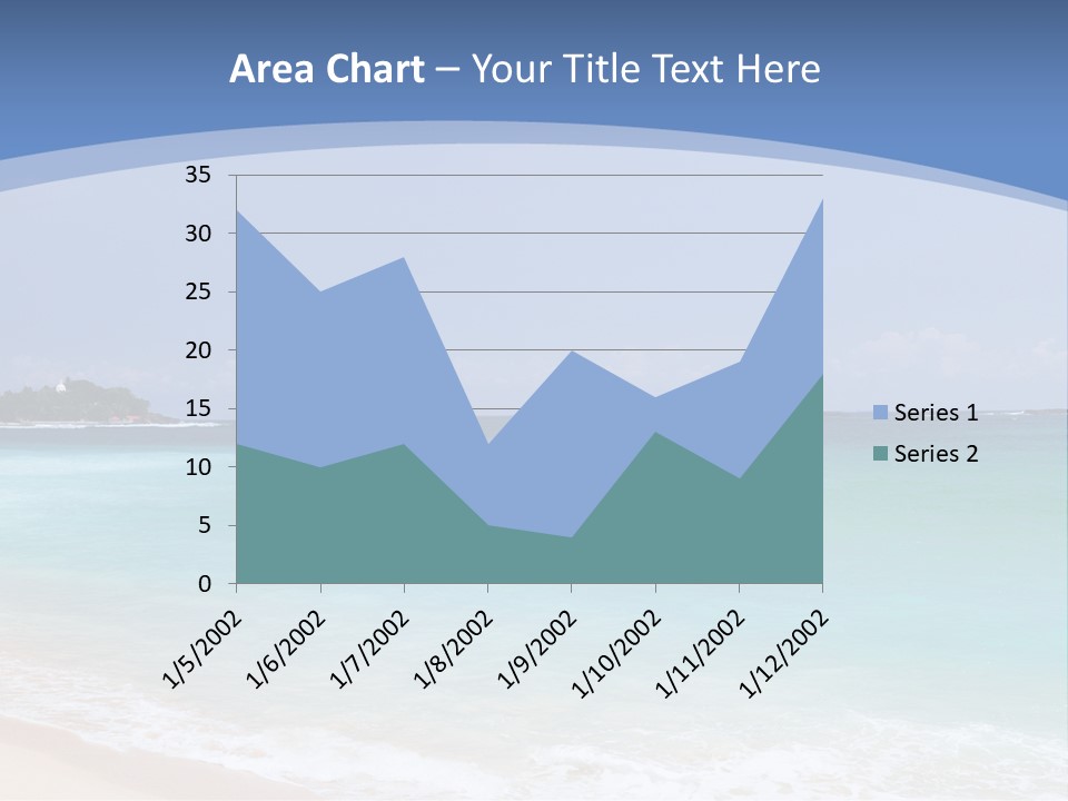 Beach Coast Mother PowerPoint Template