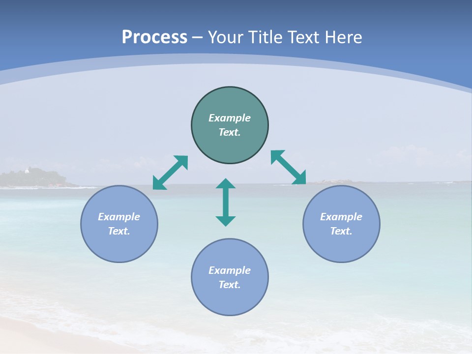 Beach Coast Mother PowerPoint Template