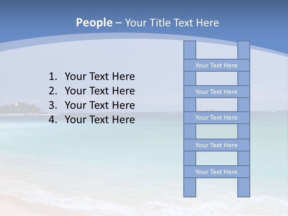 Beach Coast Mother PowerPoint Template