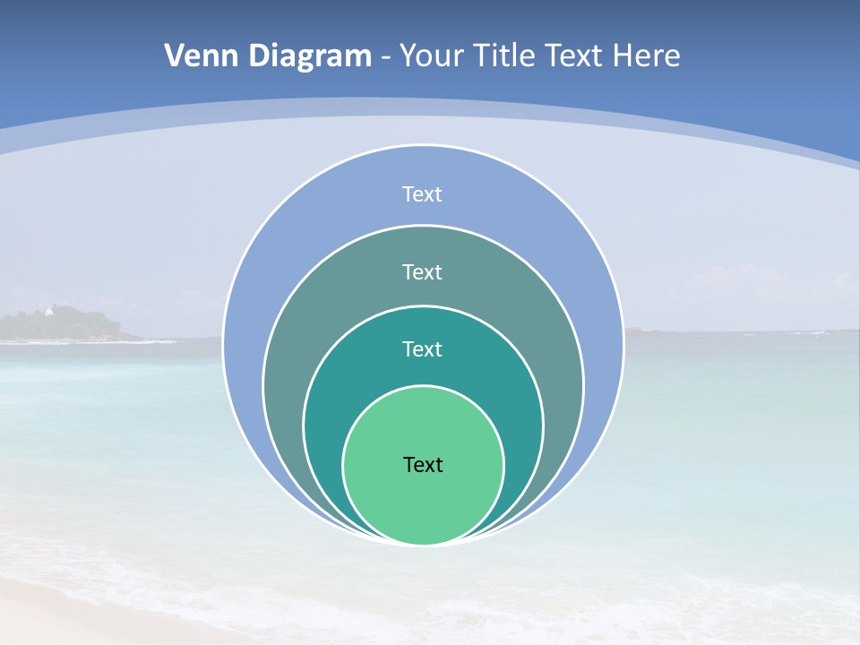 Beach Coast Mother PowerPoint Template
