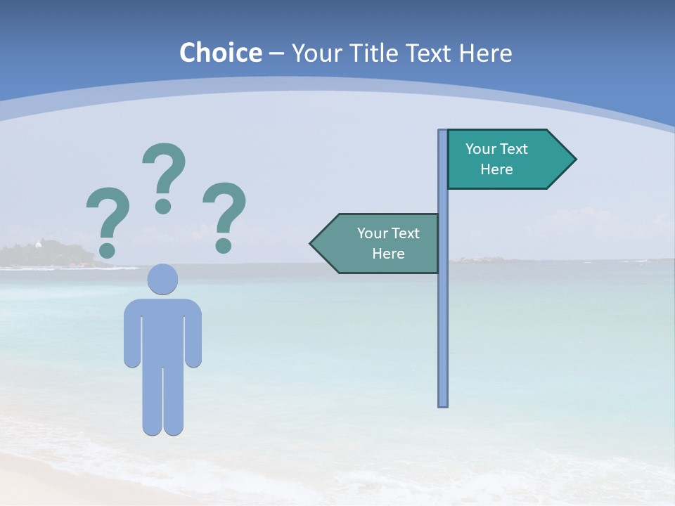 Beach Coast Mother PowerPoint Template